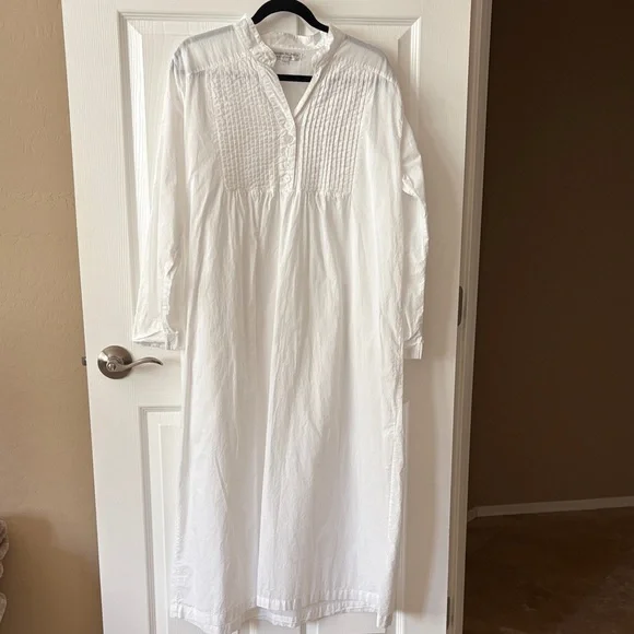 ALEXANDER DEL ROSSA White Cotton Nightgown - Picture 1 of 10